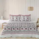 BROWN/Super Home Breathable Pure Cotton Bedsheet 93x108 for Double Bed with Pillow Covers