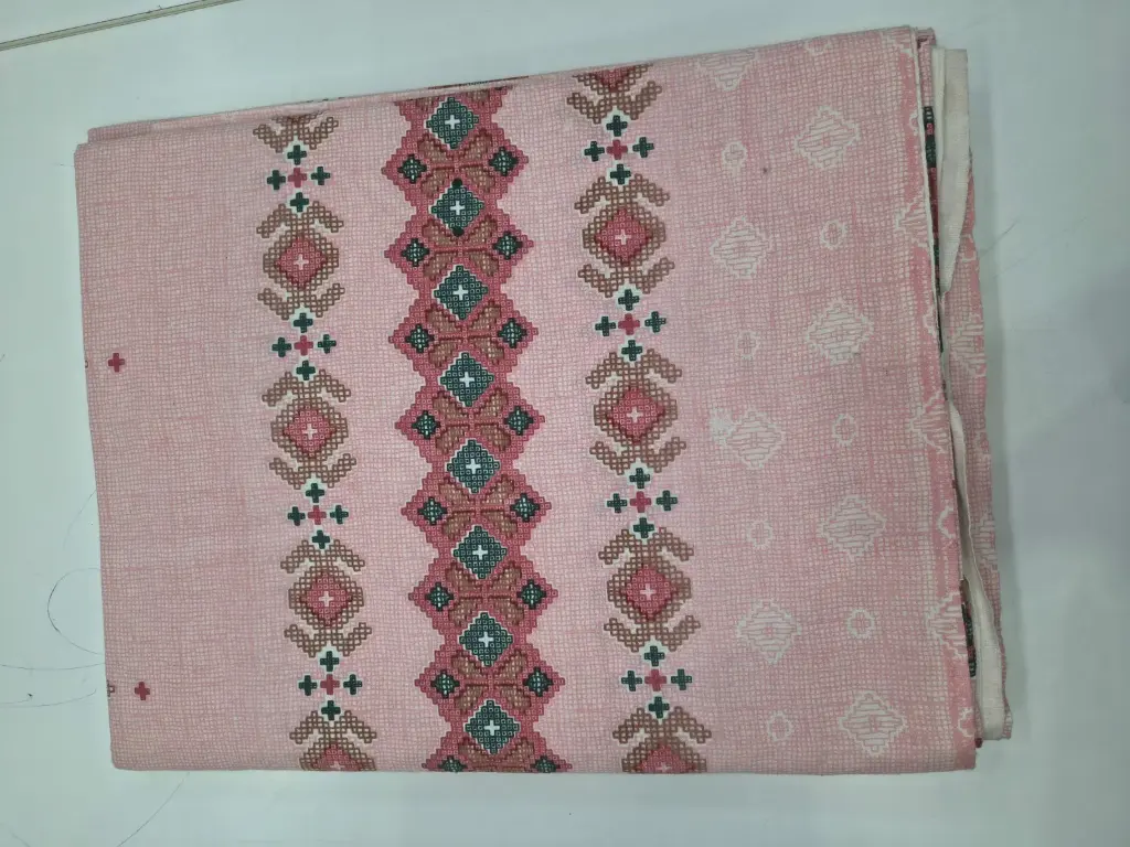 PINK| Soft & Breathable Cotton Bedsheet Super King 108x108 with Pillow Covers