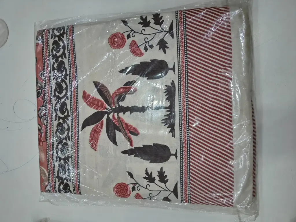 PINK/Luxury 108x108 Cotton Double Bedsheet with 2 Matching Pillow Covers – Breathable & Durable/SUPERHOME