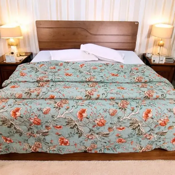 Super Home Pure Cotton Anokhi Comforter 90x108 – Soft Cambric Fabric, 100 GSM Warmth