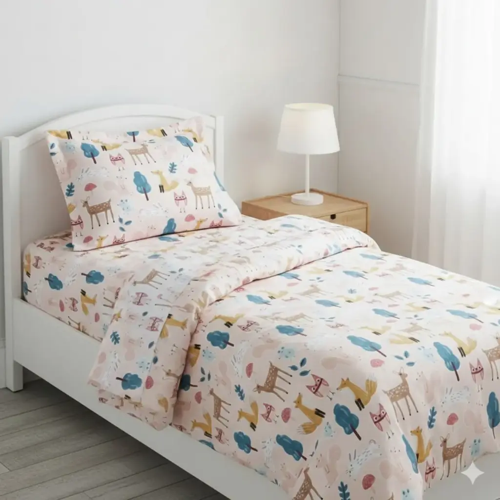 WHITE/Super Home Single Bed Comforter 100 GSM | Machine Washable | Long Lasting Quality