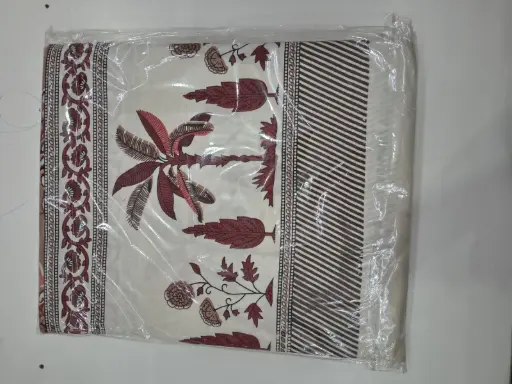 BROWN| 108x108 Inches Pure Cotton King Size Bedsheet with 2 Pillow Covers – Soft & Durable |Superhome