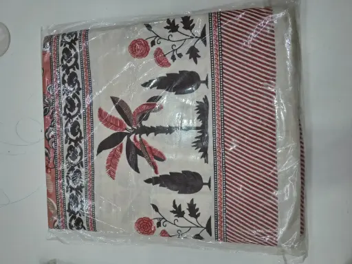 PINK/Luxury 108x108 Cotton Double Bedsheet with 2 Matching Pillow Covers – Breathable & Durable/SUPERHOME