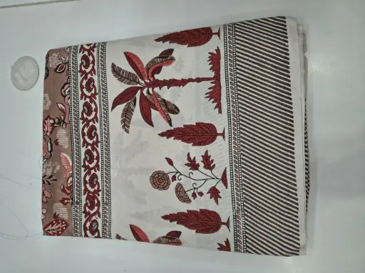 BROWN/108x108 King Size Cotton Bedsheet with 2 Pillow Covers – Elegant Design & Long-Lasting/SUPERHOME