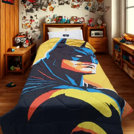 Super Home | Batman Digital Printed comforter| 60*90 inches | 100 GSM | Kids comforter
