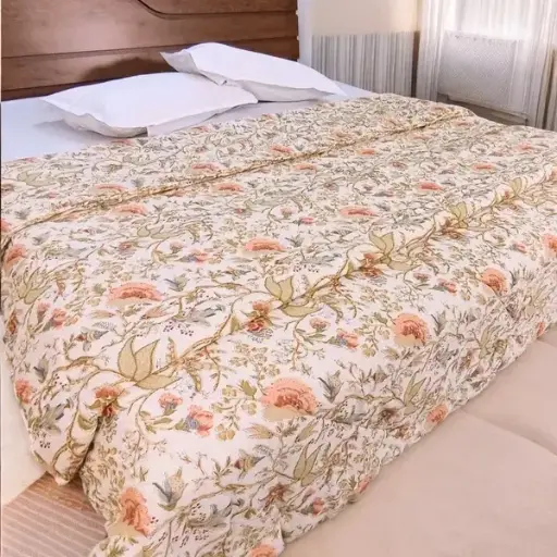Super Home Anokhi Cambric Cotton Comforter 90x108 Inches – 100 GSM, Perfect for Mild Winters