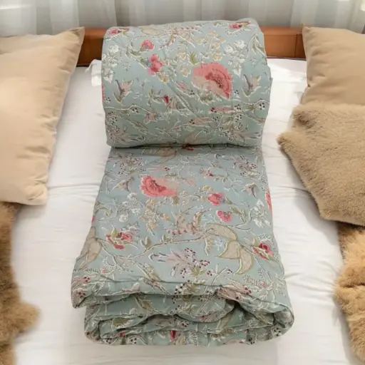 Super Home Lightweight Anokhi Comforter – 100 GSM Cambric Cotton, Ideal for Mild Winters