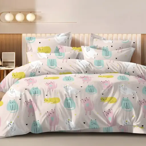 PINK/Super Home Lightweight 100 GSM Double Bed Comforter – Soft & Breathable All Season Quilt