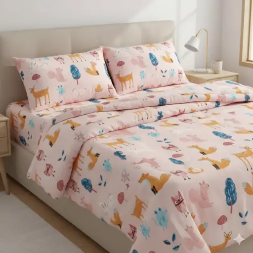 PINK/Super Home 100 GSM Double Bed Comforter – Ultra Soft Microfiber Comforter for Mild Winters