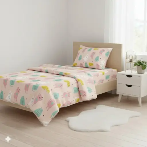 PINK/Super Home Single Bed Comforter 100 GSM | Budget Friendly | Hotel Style Bedding