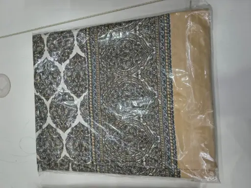 BROWN/Luxury King Size 108x108 Bedsheet with 2 Pillow Covers – 100% Cotton Comfort/SUPERHOME