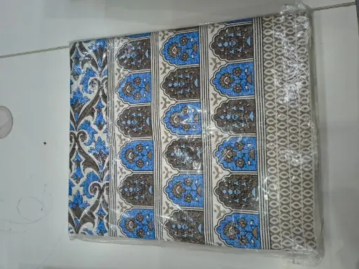 BLUE/Premium Cotton 108x108 Bedsheet with 2 Pillow Covers – Soft Touch & Long-Lasting Fabric/SUPERHOME